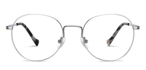 Silver Round Full Rim Unisex Eyeglasses by John Jacobs Online-206517