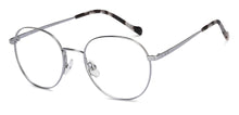 Load image into Gallery viewer, Silver Round Full Rim Unisex Eyeglasses by John Jacobs Online-206517