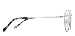 Silver Round Full Rim Unisex Eyeglasses by John Jacobs Online-206517