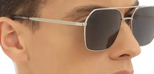 Load image into Gallery viewer, Silver Square Full Rim Unisex Sunglasses by John Jacobs-216879