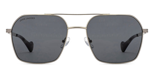 Silver Square Full Rim Unisex Sunglasses by John Jacobs-216879