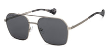 Load image into Gallery viewer, Silver Square Full Rim Unisex Sunglasses by John Jacobs-216879