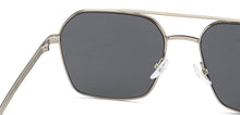 Load image into Gallery viewer, Silver Square Full Rim Unisex Sunglasses by John Jacobs-216879