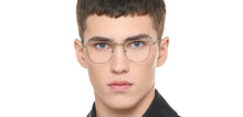 Load image into Gallery viewer, Silver Geometric Full Rim Unisex Eyeglasses by Vincent Chase-219185
