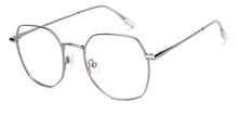 Load image into Gallery viewer, Silver Geometric Full Rim Unisex Eyeglasses by Vincent Chase-219185