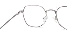 Load image into Gallery viewer, Silver Geometric Full Rim Unisex Eyeglasses by Vincent Chase-219185