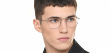 Load image into Gallery viewer, Silver Geometric Full Rim Unisex Eyeglasses by Vincent Chase-219186