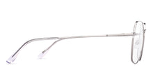 Load image into Gallery viewer, Silver Geometric Full Rim Unisex Eyeglasses by Vincent Chase-219186
