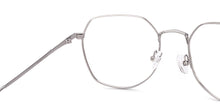 Load image into Gallery viewer, Silver Geometric Full Rim Unisex Eyeglasses by Vincent Chase-219186