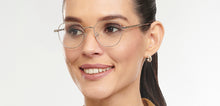 Load image into Gallery viewer, Silver Round Full Rim Unisex Eyeglasses by Vincent Chase-204440