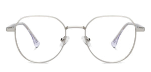 Silver Round Full Rim Unisex Eyeglasses by Vincent Chase-204440