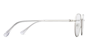 Silver Round Full Rim Unisex Eyeglasses by Vincent Chase-204440