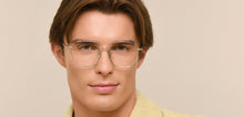 Load image into Gallery viewer, Silver Geometric Full Rim Unisex Eyeglasses by Le Petit Lunetier-216920