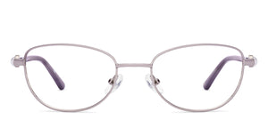 Silver Cat Eye Full Rim Women Eyeglasses by John Jacobs-225396
