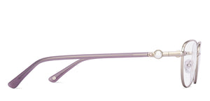 Silver Cat Eye Full Rim Women Eyeglasses by John Jacobs-225396