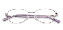 Load image into Gallery viewer, Silver Cat Eye Full Rim Women Eyeglasses by John Jacobs-225396