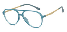 Load image into Gallery viewer, Blue Aviator Full Rim Unisex Eyeglasses by Lenskart Air Online-201538