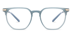Light Blue Square Full Rim Unisex Eyeglasses by Lenskart Air-206039