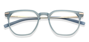 Light Blue Square Full Rim Unisex Eyeglasses by Lenskart Air-206039