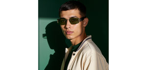 Gunmetal Rectangle Rimless Unisex Sunglasses by Lenskart-232725