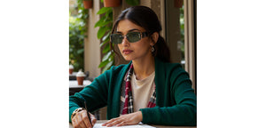 Gunmetal Rectangle Rimless Unisex Sunglasses by Lenskart-232725