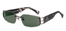 Load image into Gallery viewer, Gunmetal Rectangle Rimless Unisex Sunglasses by Lenskart-232725
