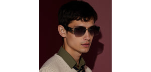 Demi Geometric Rimless Unisex Sunglasses by Lenskart-232724