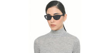 Load image into Gallery viewer, Black Cat Eye Full Rim Women Sunglasses by John Jacobs-226550