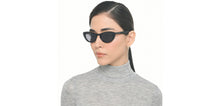 Load image into Gallery viewer, Black Cat Eye Full Rim Women Sunglasses by John Jacobs-226550