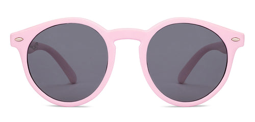 Pink Round Full Rim Women Sunglasses by Hooper-223449