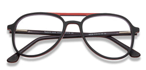 Black Aviator Full Rim Unisex Eyeglasses by Vincent Chase Online-140995