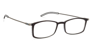Black Rectangle Full Rim Unisex Eyeglasses by ThinOptics-134517