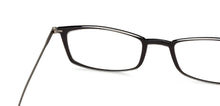 Load image into Gallery viewer, Black Rectangle Full Rim Unisex Eyeglasses by ThinOptics-134517