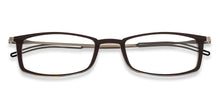 Load image into Gallery viewer, Black Rectangle Full Rim Unisex Eyeglasses by ThinOptics-134517