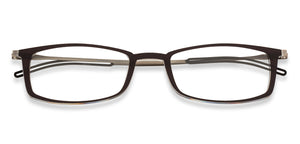 Black Rectangle Full Rim Unisex Eyeglasses by ThinOptics-134517