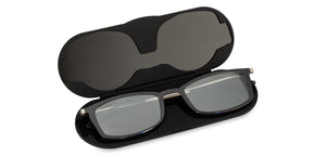 Black Rectangle Full Rim Unisex Eyeglasses by ThinOptics-134517