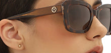 Load image into Gallery viewer, Tortoise Rectangle Full Rim Unisex Sunglasses by John Jacobs-216887