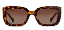 Load image into Gallery viewer, Tortoise Rectangle Full Rim Unisex Sunglasses by John Jacobs-216887