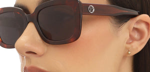 Tortoise Rectangle Full Rim Unisex Sunglasses by John Jacobs-216888