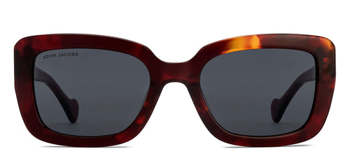 Tortoise Rectangle Full Rim Unisex Sunglasses by John Jacobs-216888
