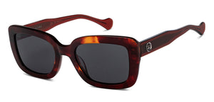 Tortoise Rectangle Full Rim Unisex Sunglasses by John Jacobs-216888