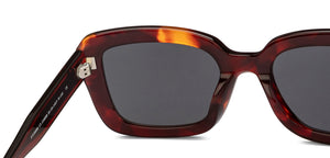 Tortoise Rectangle Full Rim Unisex Sunglasses by John Jacobs-216888