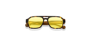 Tortoise Aviator Full Rim Unisex Eyeglasses by John Jacobs-225022