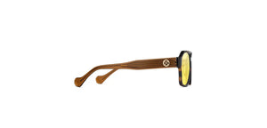 Tortoise Aviator Full Rim Unisex Eyeglasses by John Jacobs-225022