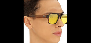 Tortoise Aviator Full Rim Unisex Eyeglasses by John Jacobs-225022