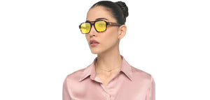Tortoise Aviator Full Rim Unisex Eyeglasses by John Jacobs-225022
