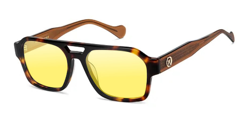 Tortoise Aviator Full Rim Unisex Eyeglasses by John Jacobs-225022