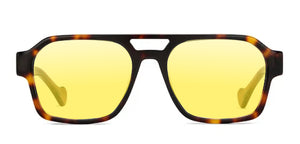 Tortoise Aviator Full Rim Unisex Eyeglasses by John Jacobs-225022