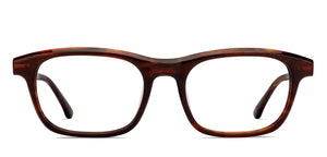 Tortoise Rectangle Full Rim Unisex Eyeglasses by John Jacobs-215748