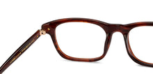 Load image into Gallery viewer, Tortoise Rectangle Full Rim Unisex Eyeglasses by John Jacobs-215748